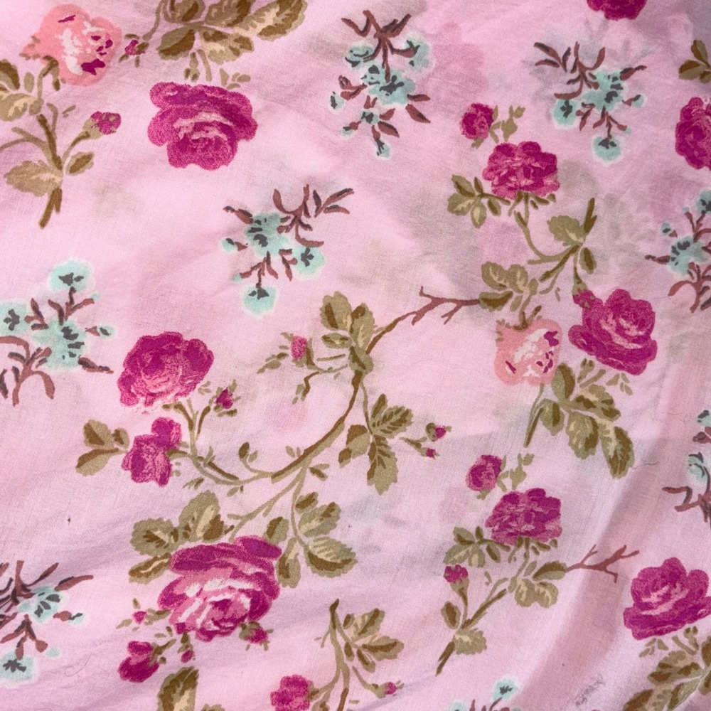 LoveShackFancy x Target Pink Floral Midi Dress Puff Sleeve Cottagecore sz 2 NWT - Picture 11 of 11
